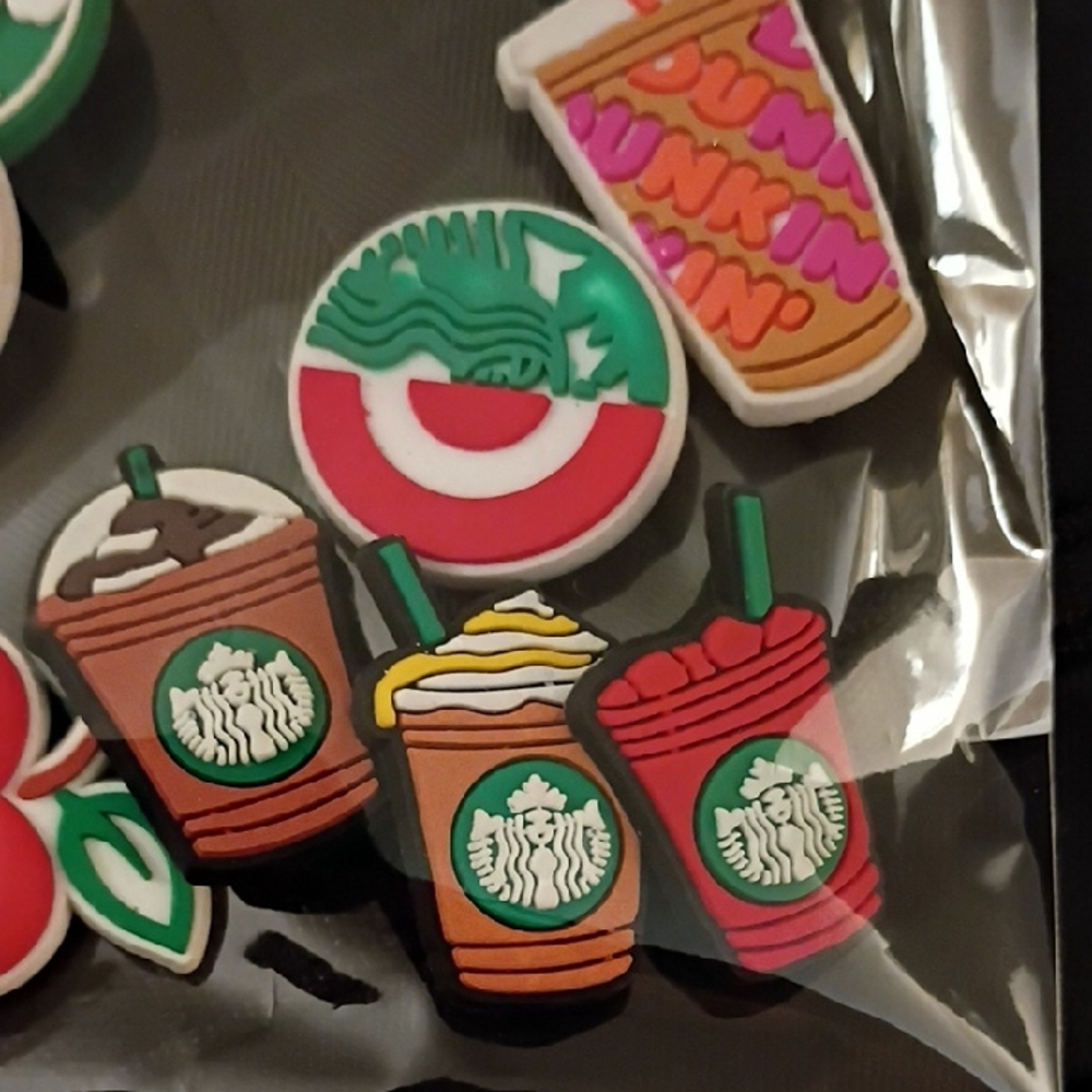 Starbucks and Dunkin' Themed Jibbitz